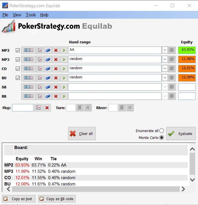 Poker odds and outs