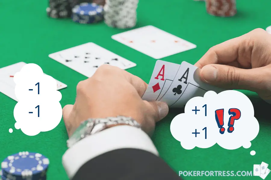 counting cards in poker is not possible