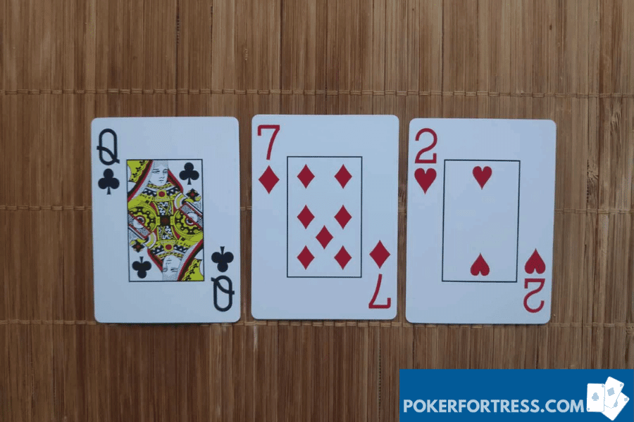 dry flop (board) in poker