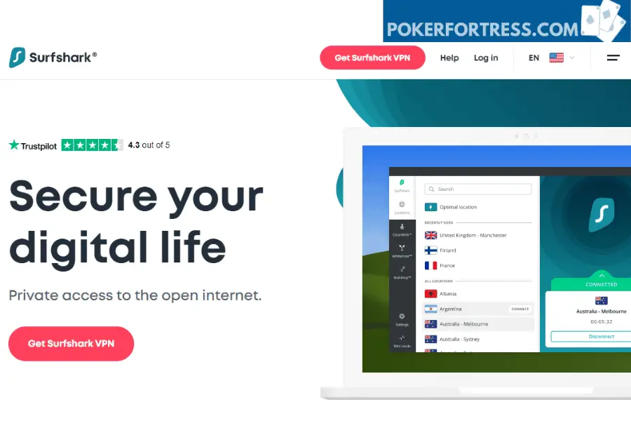 Surfshark VPN for online poker