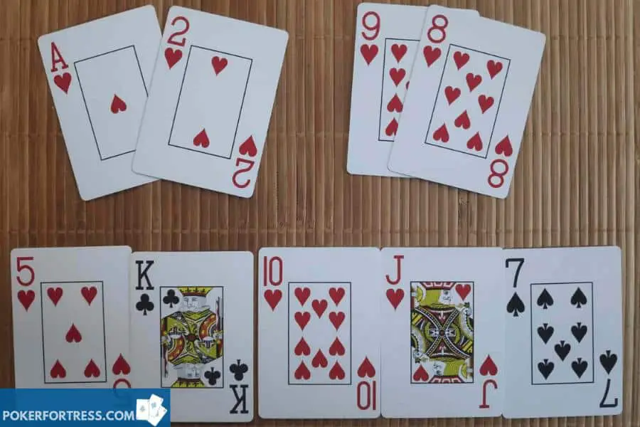 poker same high card flush