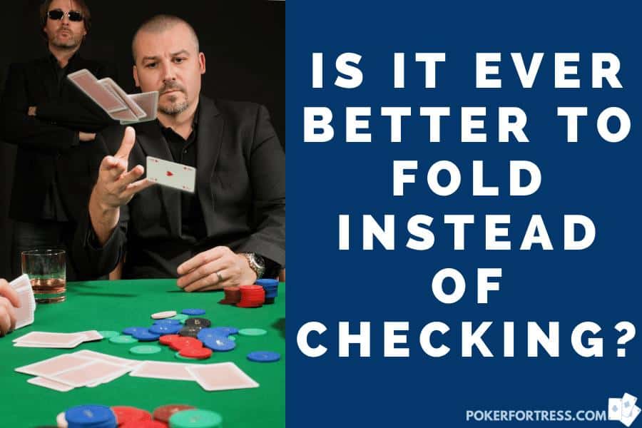 Fold in poker means