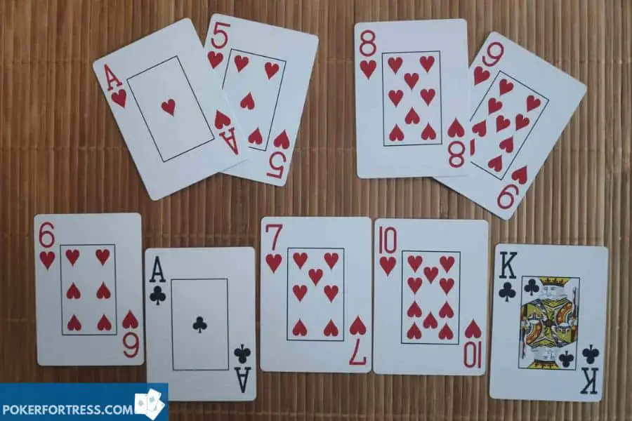 ace high flush vs straight flush