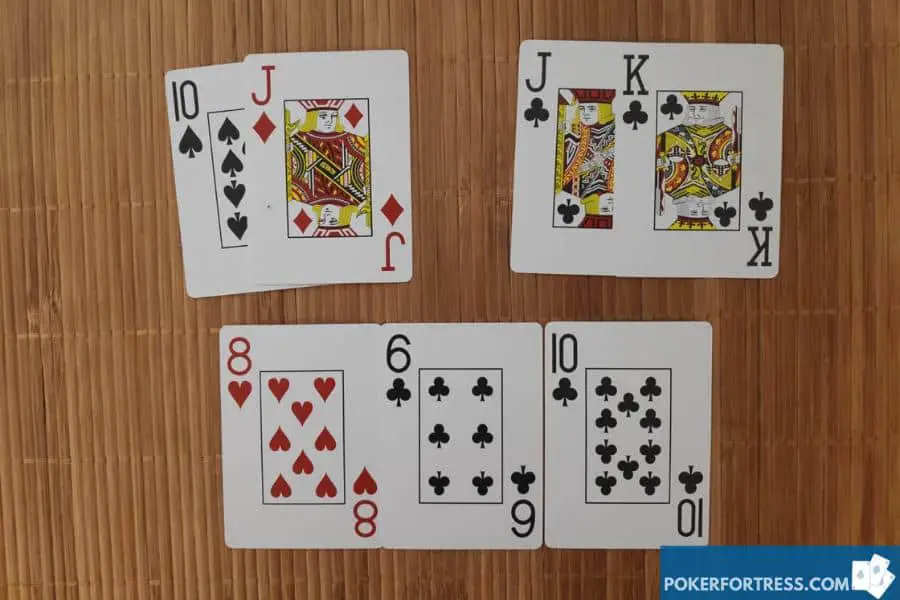 Short deck poker hands