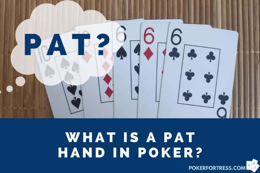 pat hand in 5 card draw poker