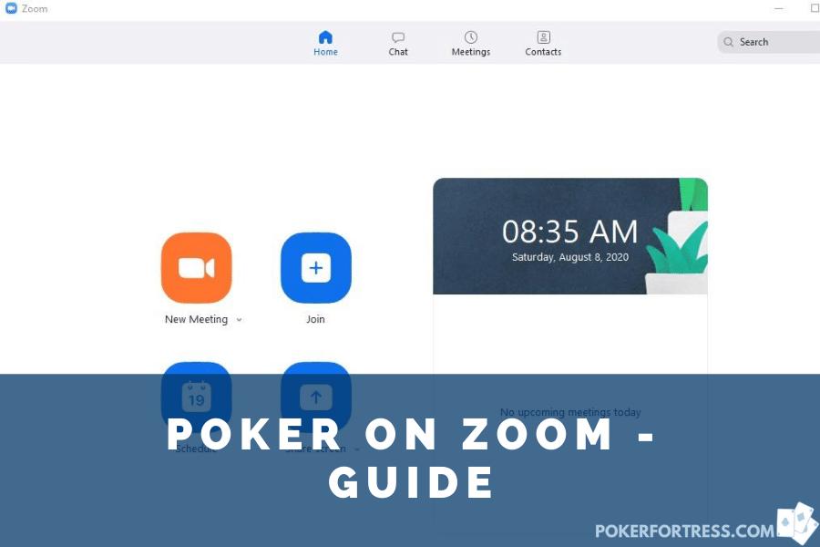 playing poker on zoom app - guide