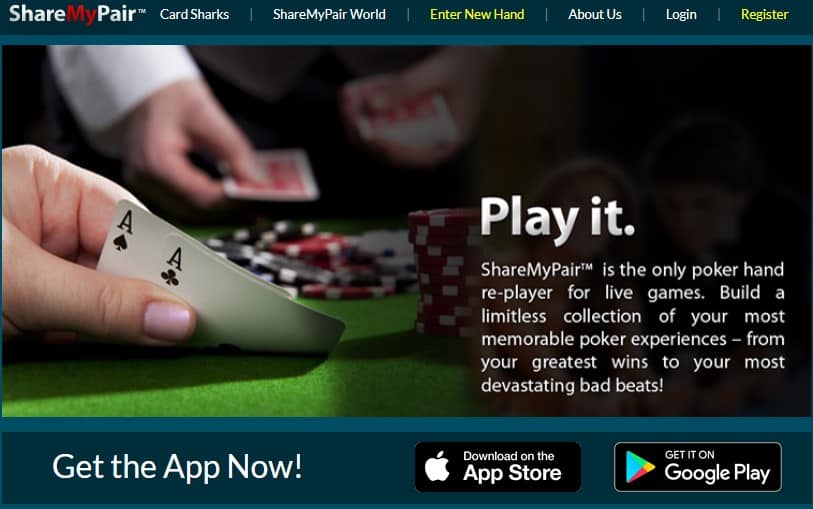 ShareMyPair is a popular hand sharing app.