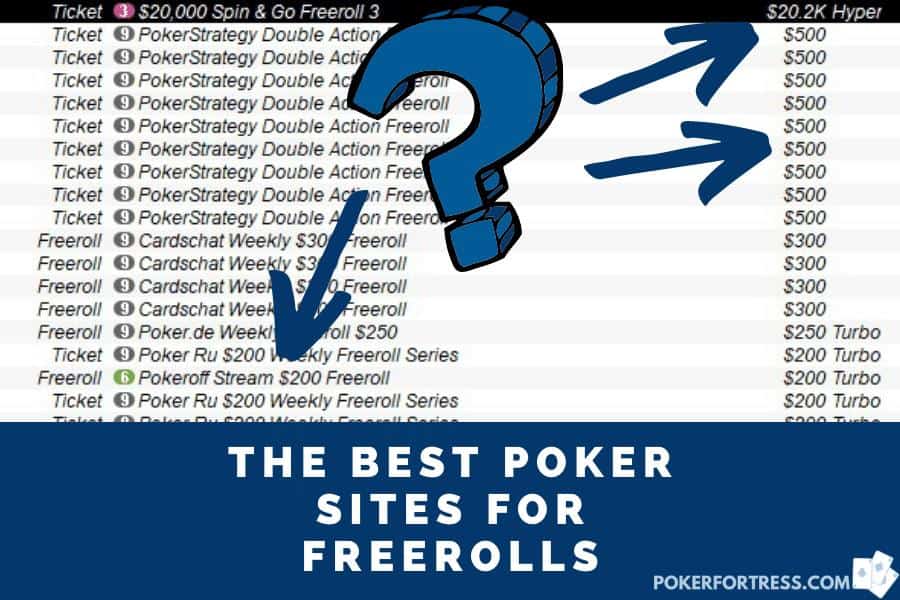 list of best poker freerolls