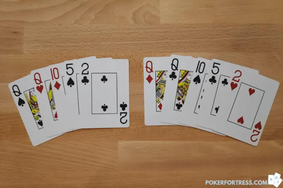 Split pot in 5 card draw