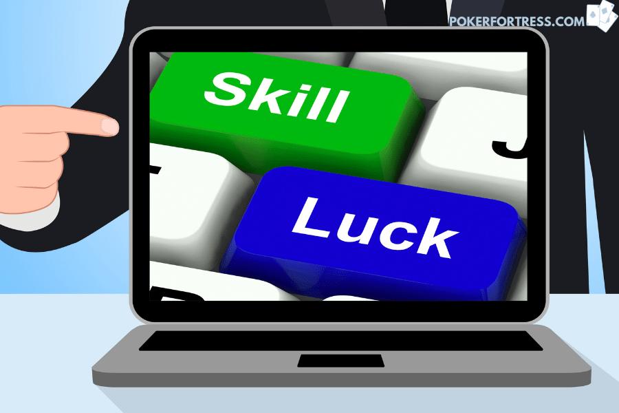 Skill vs. luck in poker comparison.