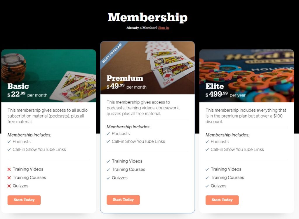 Crush Live Poker Membership Levels