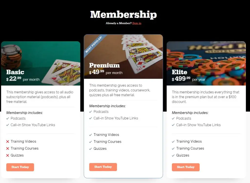 Crush Live Poker Membership Levels