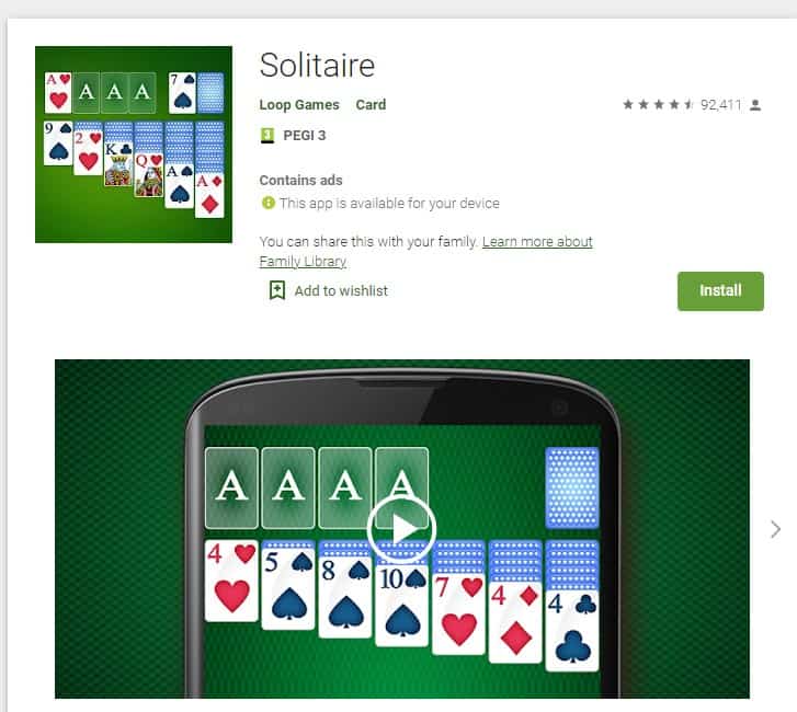 solitaire by loop games
