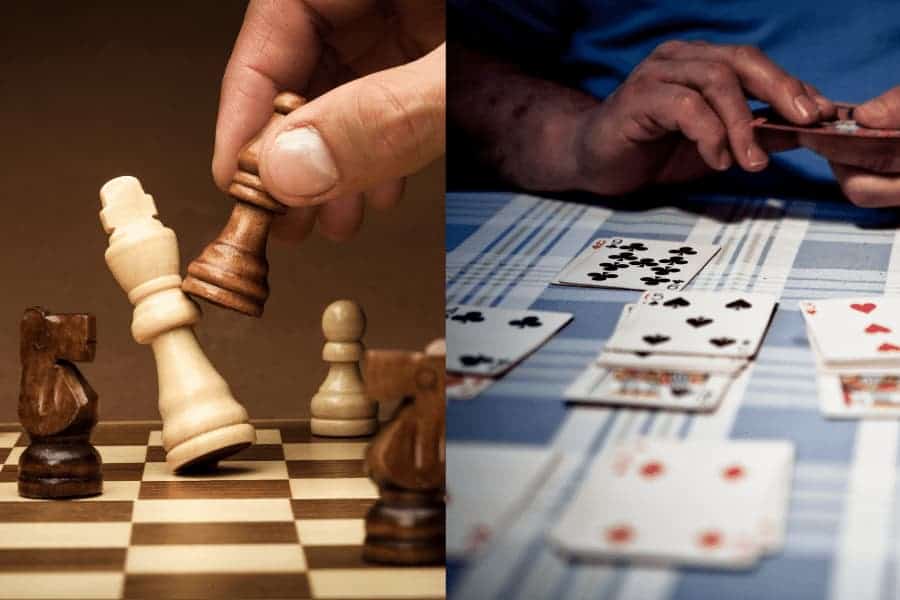 solitaire vs. chess