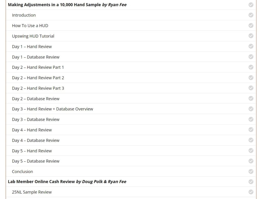 Lab database adjustments module